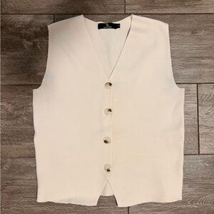 Women’s Cream Sweater Vest